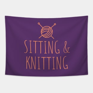 Sitting & Knitting Tapestry