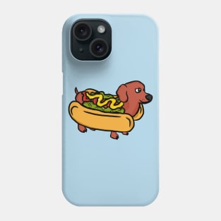 Dachshund in Hot Dog Costume Phone Case