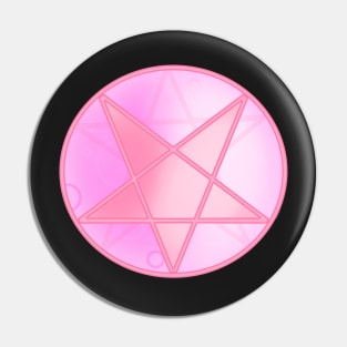 Cute Pink Pastel Pentagram Pin