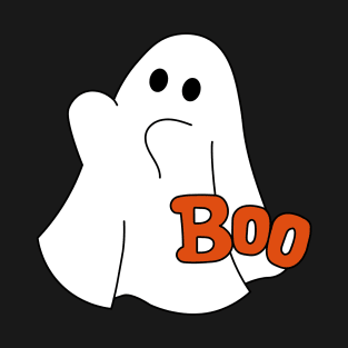 Halloween Cute Little Ghost Saying Boo T-Shirt
