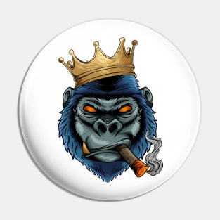 SMOKING GORILLA Pin