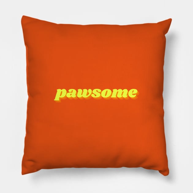 Pawsome Pillow by thedesignleague