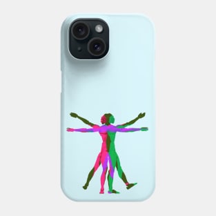 The Vitruvian Man (Festive Fella) Phone Case