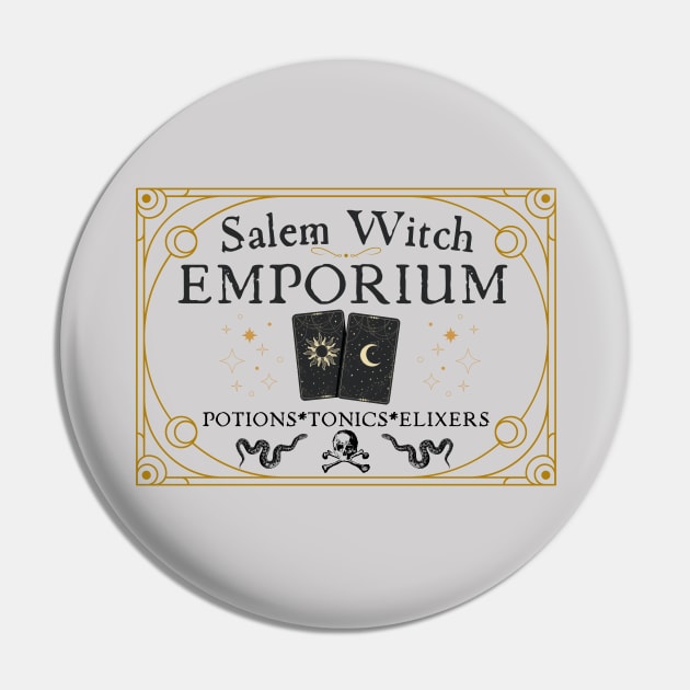 Salem Witch Emporium Halloween Tarot Cards Pin by MalibuSun