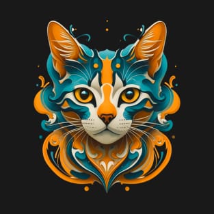 Cat Abstract Art! T-Shirt