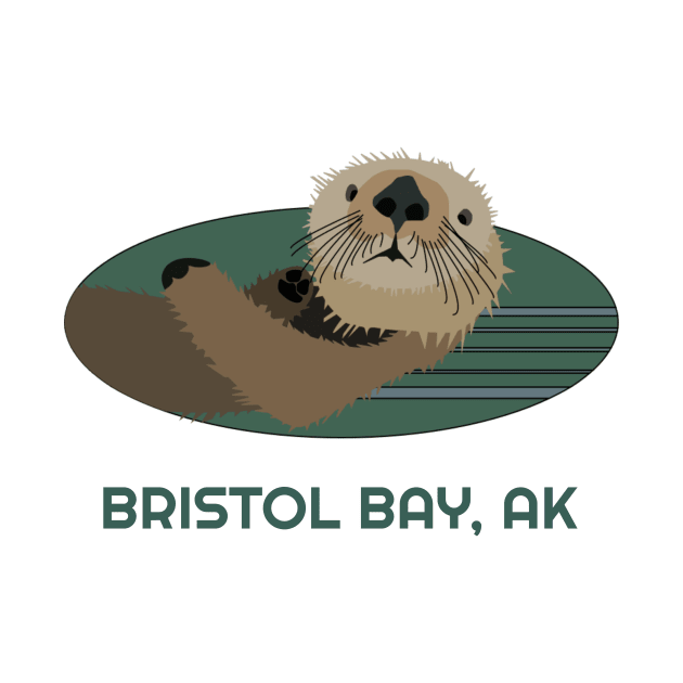 Bristol Bay, Alaska Otter Northwest Native American Tribal Gift by twizzler3b