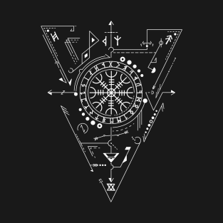 Helm of Awe - Aegishjalmur | Norse Pagan Symbol T-Shirt