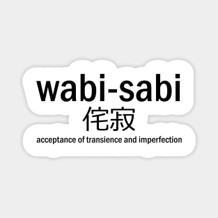 Wabi-Sabi japanese saying Magnet