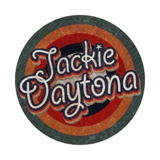 Retro Color Typography Faded Style Jackie Daytona T-Shirt