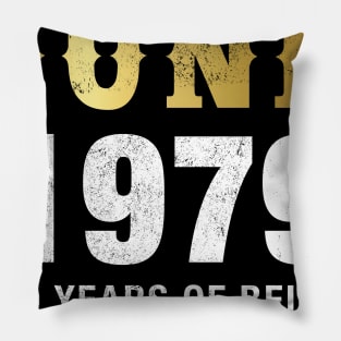 Made in June 1979 40 Years Of Being Awesome Pillow