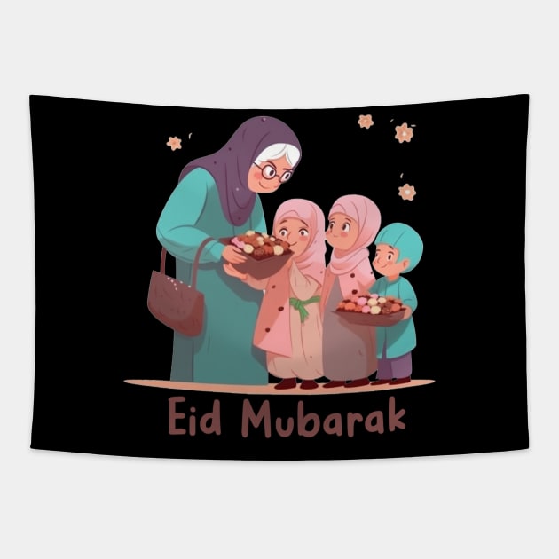 Eid mubarak Tapestry by Pixy Official