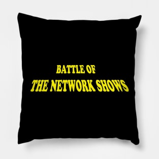 Battle of the Network Shows Logo Yellow Pillow