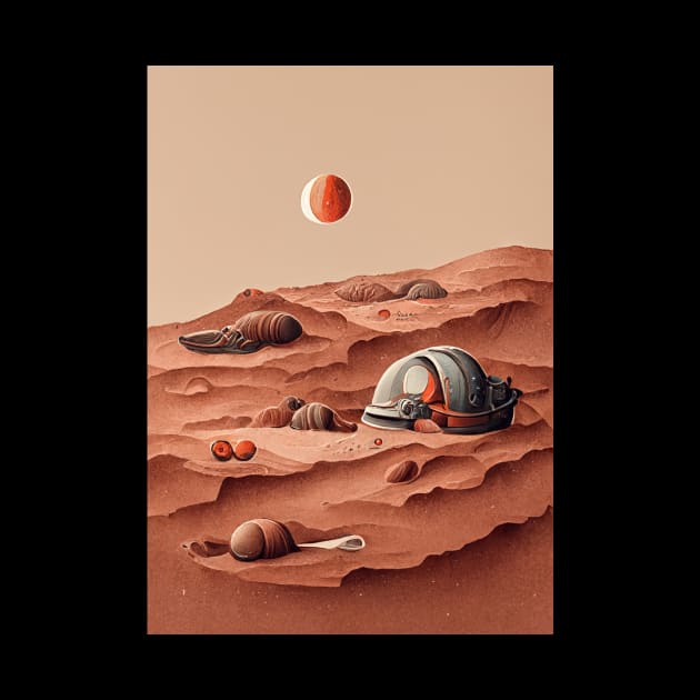 Airbnb on Mars by deificusArt