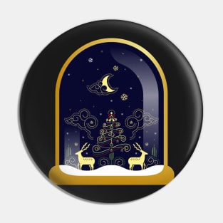 christmas snow globe Pin