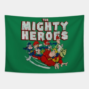 Distressed Mighty Heroes Tapestry