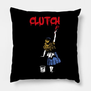 clutch and red girl Pillow