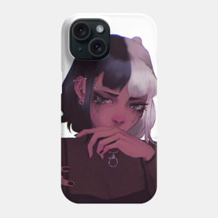 sad angel Phone Case