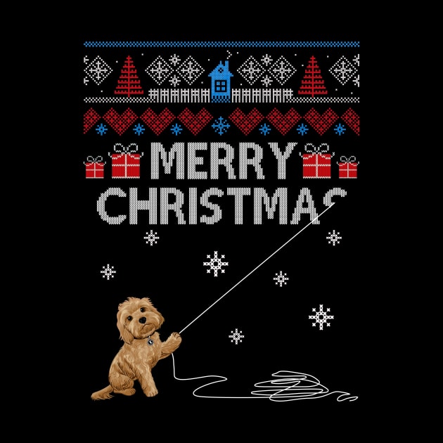 Merry Christmas Funny Naughty Poodle by Simpsonfft