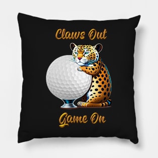 Claws Out Game On  Golf Design Pillow