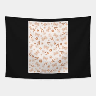 Aesthetic flowers and butterflies pattern Tapestry