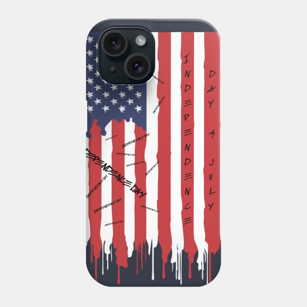 Independence Day, USA Phone Case by IMZAD