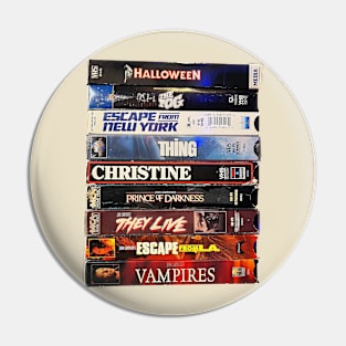 Favorite Movie Horror Retro Cassette 2 Pin