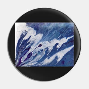 "Thank God!" Acrylic Abstract Fluid Pour Painting Pin