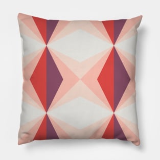 Retro Geometric Diamond Pattern Pillow