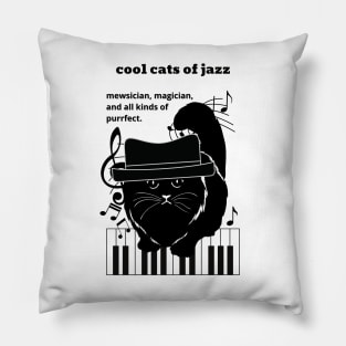 Cool Cats of Jazz Pillow