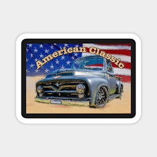 Classic Old American Truck Magnet