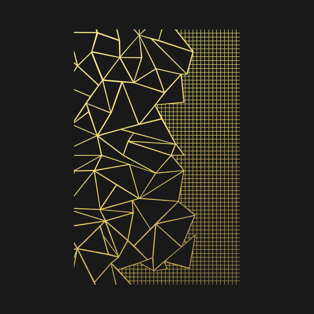 Abstract Grid on Side Gold by ProjectM
