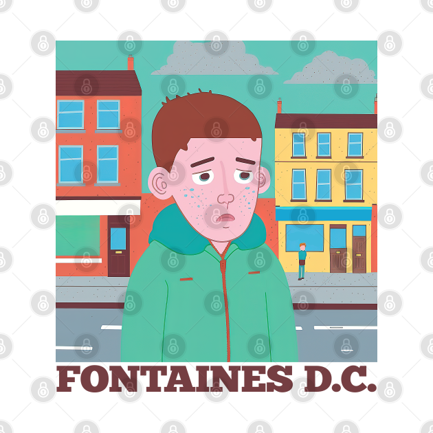 Fontaines D.C. Gothic Band Logo T-Shirt - Offizielles Band Shirt Unisex