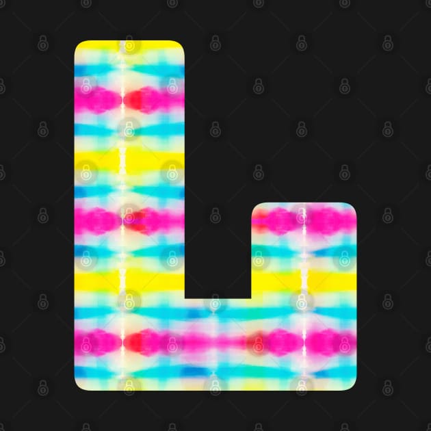 Tie Dye Alphabet L (Uppercase letter l), Letter L by maro_00