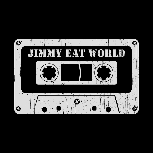 Jimmy Eat World - Vintage Cassette White by FeelgoodShirt