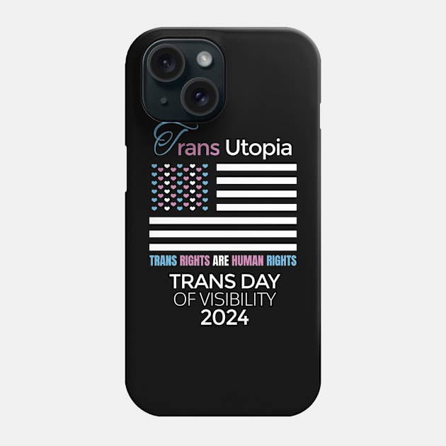 Transgender Day Of Visibility 2024 Parade Trans Utopia Cool Phone Case by AimArtStudio