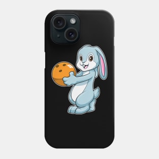 Rabbit at Bowling with Bowling ball Phone Case