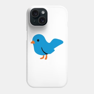 Baby Blue Bird Emoticon Phone Case