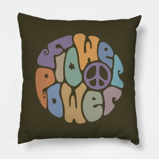 Flower Power Word Art Pillow