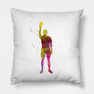 Sports referee in watercolor Pillow