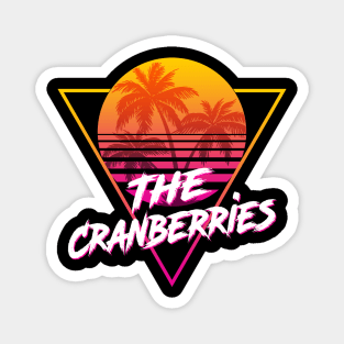 The Cranberries - Proud Name Retro 80s Sunset Aesthetic Design Magnet