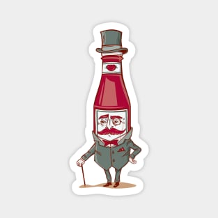 Sir Fancy Ketchup Magnet