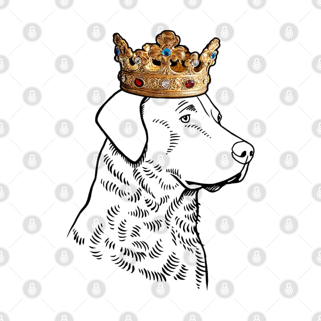 Chesapeake Bay Retriever Dog King Queen Wearing Crown by millersye