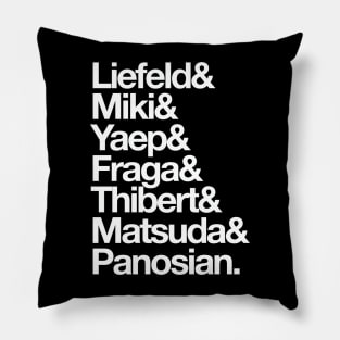 Extreme Line-Up (White Letters) Pillow