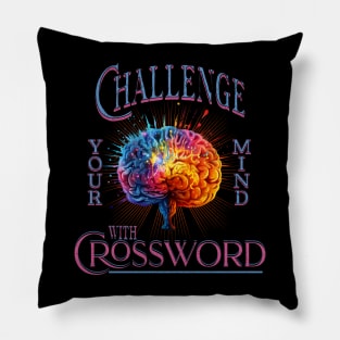 Challenge your mind with Crossword and ceep your brain helthy Pillow