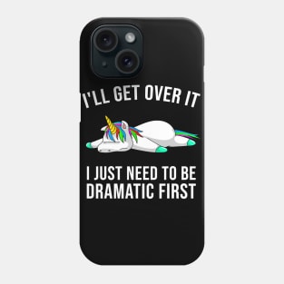 Funny Unicorn Lover Gift  Cute Drama Queen Girls Kids Women Phone Case