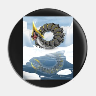 Ice Worm with background Pin