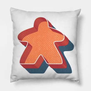 Retro Board Game Meeple Pillow