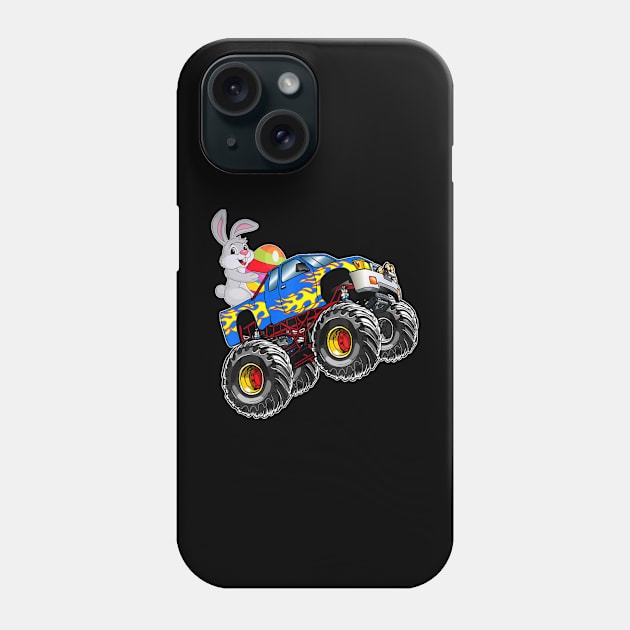 Monster Truck Easter Crushing Easter Easter Egg Phone Case by maily.art