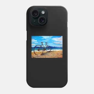 Old Bike at the beach Phone Case