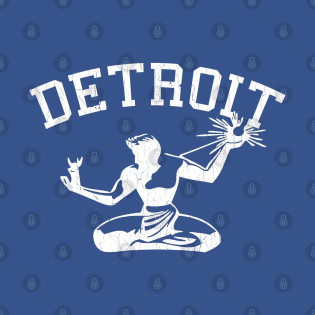 Spirit Of Detroit (vintage distressed look) by robotface